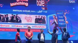 HUT BTN yang ke-75, secara resmi meluncurkan Super App Bale by BTN yang sebelumnya dikenal dengan BTN Mobile. (Dok. BTN)

