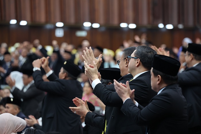 Presiden Prabowo Subianto saat menyampaikan Pidato Kenegaraan di Gedung MPR/DPR/DPD, Jakarta, (Dok. Tim Media Prabowo)